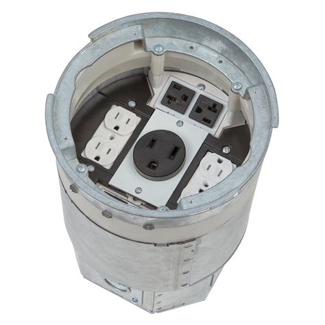 electrical outlet floor box|recessed floor receptacle box.